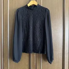 ロペピクニック　シフォンレースブラウス