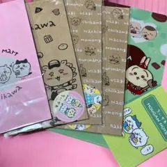 ちいかわ　クリアーファイル1枚 ギフトバッグステッカー付き4枚 ミニノート1冊