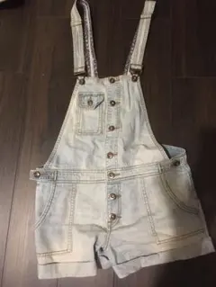 サロペット デニム オーバーオール　ショート