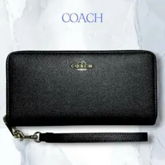 超メルカリ市セール価格] COACH ブラック長財布cj884アウトレット品