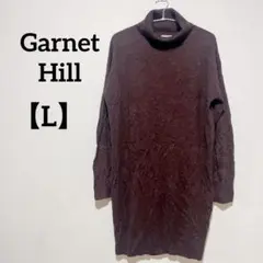 Garnet Hill ダークブラウン タートルネック【L】