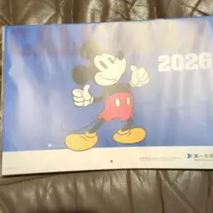 第一生命　ミッキーマウスカレンダー　2026 壁掛け用　未開封