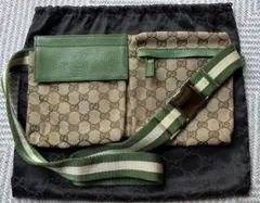 【希少カラー】美品GUCCI グッチ　ボディバッグ GGキャンパス