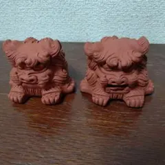 手作りシーサー小　検　沖縄　オブジェクト　置物　魔除け