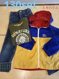 MIKI HOUSE DOUBLEB男の子130 ブルゾン ジーンズ、トレーナー