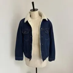 GU ボア付きデニムジャケット ダークブルー