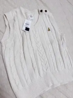 babyGAP/ベスト/80cm/ホワイト/新品タグ付き未使用