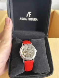 ARCA FUTURA 手巻き スケルトン腕時計 現在不動 箱付