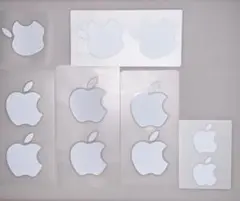 Apple iPone付属品りんごステッカー（白）まとめ売り【未使用各種】