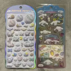 シナモ　マシュマロシール　ドロップジェリーシール　コットンパフィー　サンリオ