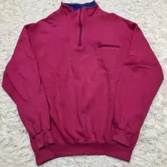 《状態良人気》80sコロンビアcolumbiaハーフジップスウェットネオンカラー