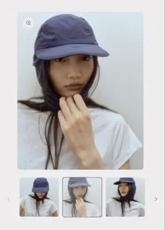 美品　百々千晴♡VAKT.HIYOKEキャップネイビーSサイズ