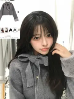 グレイル　リボンニットカーディガン