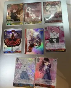 ヴァイスシュヴァルツ 芽亜　狂三　ラム　エミリア　加藤恵　まとめ売り　8枚セット