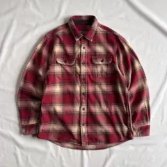 90s ORVIS ombre heavy flannel shirt