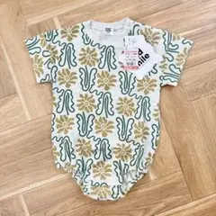 【新品未使用】mid mile 花柄ロンパース 70-80