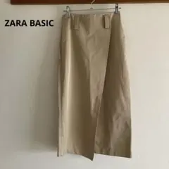 ZARA BASIC ハイウエスト タイトスカート ベージュ スリット入り XS