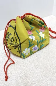 ★ 和装用 巾着 バッグ 花柄 浴衣にのサムネイル