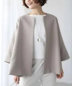 Ehre style エーレスタイル　ノーカラージャケット フリーサイズ