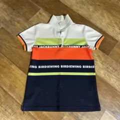 Jack Bunny ストライプ ハーフジップシャツ サイズ2