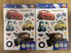 【新品未使用】カーズ クリアデコレーションシール 2枚セット