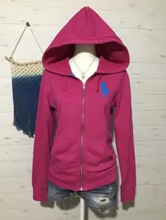 【あ】ラルフローレン PINK PONY フーディ ピンクポニー Sサイズ ラルフローレン Pink Pony フリース フーディ ピンクポニー