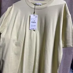 緊急値下げ　新品　ZARA 半袖カットソー　イエロー Lサイズ
