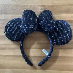 東京ディズニーリゾート スパンコールカチューシャ 黒