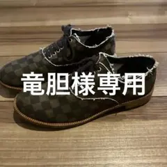 チェック柄オックスフォードシューズのサムネイル