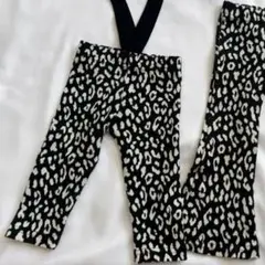 anon baby ブラックレオパード ベビーパンツフレアパンツ セット