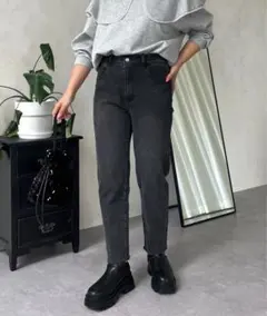 prose verse ストレッチテーパードデニム L