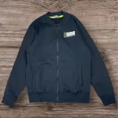 PUMA（プーマ） 裏起毛 フルジップ スウェットジャケット ブラック 160