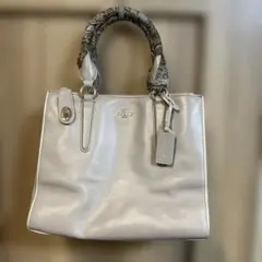 COACH レザー トートバッグ グレー