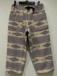 グラミチ ネイティブ柄 ウール混 クライミングクロップドパンツ  S