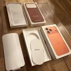 【箱のみ】iPhone 17 Pro Max 本体＆テクスチャーケース オレンジ