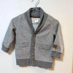 H&Ｍ ベビー カーディガン 裏起毛 グレー 80/12-18ヶ月