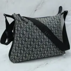 クリスチャンディオール Dior ショルダーバッグ トロッター 総柄 ネイビー