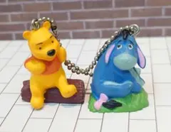 レトロ　くまのプーさん　イーヨ　ミニ　フィギュア　キーホルダー　マスコット
