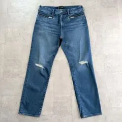 美品 Lサイズ GU × UNDERCOVER スリムダメージジーンズ 強伸縮性