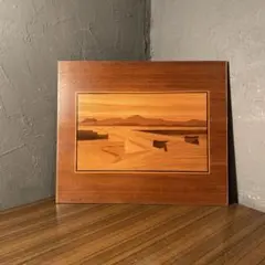 イタリア製 木製風景画 寄木 象嵌 60×40 - メルカリ