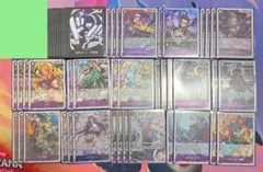 (43)ワンピースカード 黒紫ルフィ デッキ