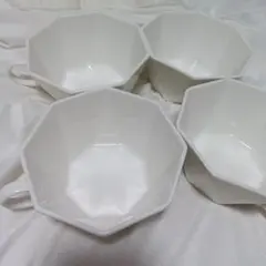 たみけさま♡Francfrancスープカップ オクタゴン ホワイト4個