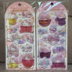 ウォーターインシール　サンリオ　4枚セット♡キティマイメロシナモンクロミ