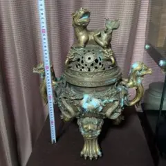 中国　古銅鍍金　玉壺春瓶　V　R9759 中国 古銅鍍金 玉壺春瓶 V R9759 - メルカリ