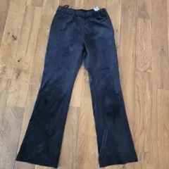 GU 黒 フレアパンツ 140サイズ