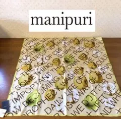★新品★manipuri　マニプリ　シルクスカーフ６５　アップルレター