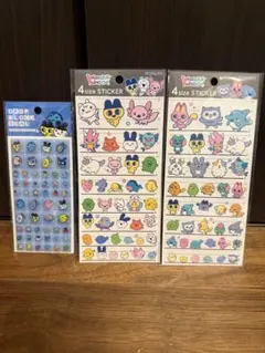 たまごっち タイルみたいなシール まめっち みみっち　４サイズステッカーセット