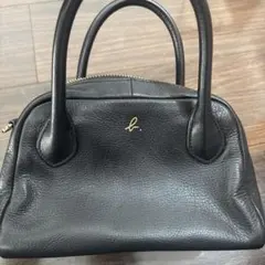 Y2K courreges トートバッグ ブラック レザー デカロゴ 2way - メルカリ