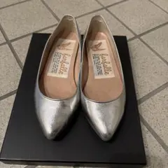 ファルファーレ　シルバー フラットシューズ36