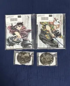 鬼滅の刃 webくじ アクスタ 缶バッジ 義勇 錆兎